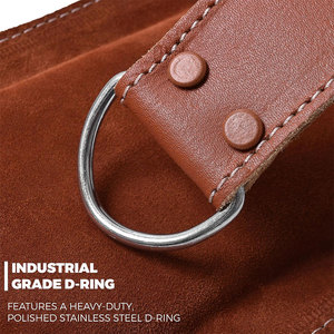Heavy Duty <b>Cheap</b> Leather Dipping Belt For Men And Women Strength Training Dip Belt With Steel Chain For Fitness And Powerlifting - Product Image 3
