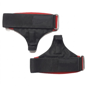 Sangles de musculation rembourrées avec crochets métalliques en acier pour une meilleure prise sur les soulevés de terre - Product Image 6