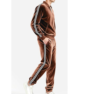 Mens <b>Tracksuit</b> 2 Piece <b>Velour</b> Sweatsuit for Men Casual Full Zip Jogging Suit Jacket Pants Set - Product Image 4