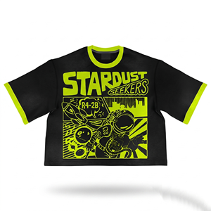 Camiseta 100% algodón para hombre, corte holgado, estampada, camiseta oversize para hombre, 240 GSM, algodón premium, corte cuadrado, camiseta con logo gráfico. - Product Image 3