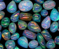 Opale naturelle multicolore, formes variées, 6x8mm, gemmes calibrées en vrac avec jeu de couleurs pour la fabrication de bijoux