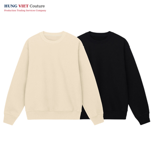 Pull-over en coton et polyester uni avec impression vierge brodée d'hiver avec logo personnalisé, vendeurs de chandails pour hommes - Product Image 5