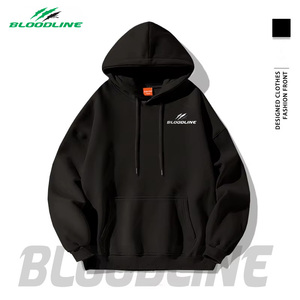 เสื้อฮู้ดฟลีซสีขาวสำหรับทุกเพศ ยี่ห้อ Bloodline International ทรงปกติ สไตล์ฮิปฮอป ผ้าไม่ยับ แห้งเร็ว ระบายอากาศได้ดี เหมาะสำหรับฤดูหนาว - Product Image 5