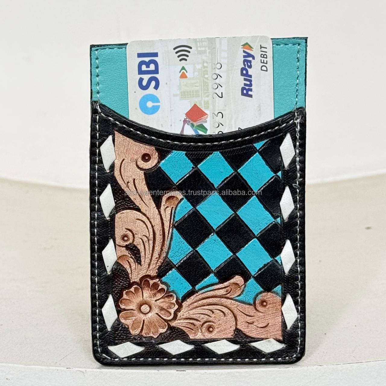 Turquoise & Black Checkered