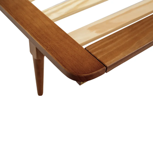 Modern Solid <b>Wood</b> <b>Platform</b> <b>Bed</b> with Spindle Headboard and Tapered Legs Soft Bedroom Hotel Villa Furniture Wholesale - Product Image 5