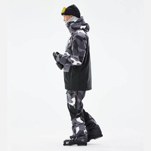 2026 Montecc Unisex Warm Outdoor Ski Suit Brown Insulated Two-Piece <b>Overalls</b> Hooded <b>Waterproof</b> Power Stretch Heated Plus Size - Product Image 5