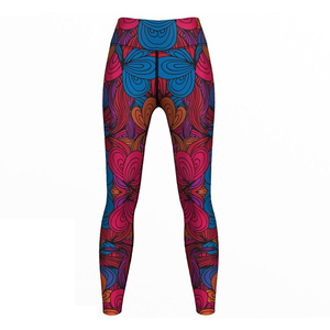 Leggings pour femmes à taille mi-haute en élasthanne/polyester écologique, protection UV, séchage rapide, tissu respirant, longueur cheville, décontractés, pour le fitness - Product Image 1