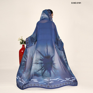 Abaya moderne à col ouvert très demandée, avec manches longues, vêtement islamique confortable et modeste, disponible à prix d'exportation - Product Image 3