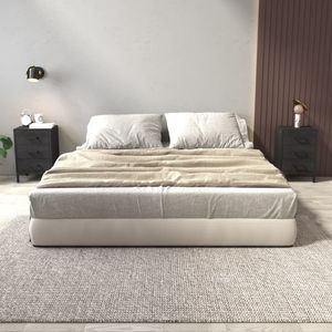 Ensemble de 2 tables de chevet noires, meubles de chambre élégants et pratiques - Product Image 1