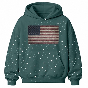 Sudadera con Capucha Oversize de Alta Calidad y Diseño Moderno en Color Verde Bosque, Estilo Urbano, con Hombros Caídos, en Algodón - Product Image 1