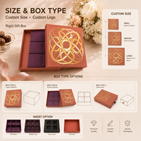 Boîtes cadeaux rigides personnalisées en or, logo personnalisé, boîte de luxe multi-usages pour thé, chocolat, bijoux, cosmétiques