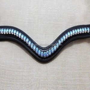 Bracelet de sourcils de cheval en cuir, chaîne métallique et argent décoratives, meilleure vente, vente en gros - Product Image 6