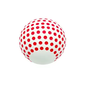 60毫米橡胶球带定制标志游戏彩色空心橡胶球酒窝球促销玩具