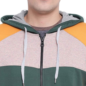 Sweat à capuche zippé chaud pour homme, tendance du moment, avec logo personnalisé, impression numérique, en tissu polaire - Vente en gros de sweats à capuche - Product Image 5