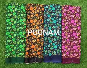 Sari de georgette moderno y elegante con blusa, sari para uso diario, sari étnico moderno, precio económico, proveedor mayorista - Product Image 3