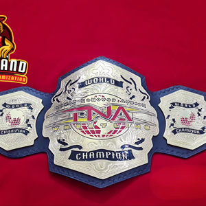 Ceinture de championnat de lutte mondiale poids lourd TNA, taille adulte, en zinc 2 mm 4 mm - Product Image 1