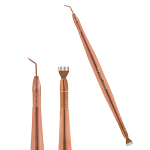 Rehausseur de cils végétalien en acier inoxydable durable pour extensions de cils, outil de salon de beauté avec permanente rapide et recourbement des cils longue durée - Product Image 2