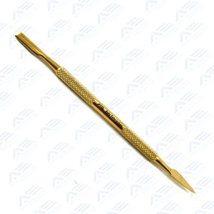 Pousse-cuticules et coupe-ongles en acier inoxydable argenté pour manucure, outil de suppression du vernis à ongles, pousse-cuticules rond en acier inoxydable - Product Image 6