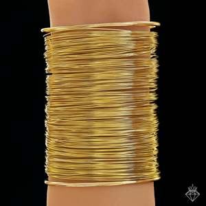 ปราโอกำไลข้อมือชุบทองขนาดใหญ่ป้องกันการเสื่อมเสียกำไลข้อมือแฟชั่น - Product Image 2