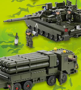 OXFORD COBRA COMBAT TEAM Military Building <b>Blocks</b> Set AH1 Cobra Helicopter Tank Armored Vehicle 1653Pcs Soldier Figures Toys - Product Image 4