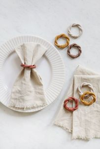 Handmade Bamboo Ring Holder <b>Round</b> Shape Modern Home Decor Accessory - Product Image 5
