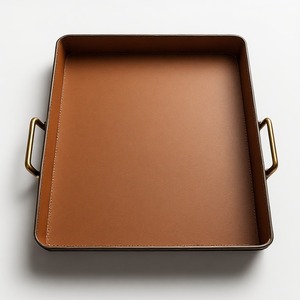 Colección de bandejas de servicio de cuero hechas a mano Royal Signature que aportan elegancia atemporal, artesanía sofisticada y lujo. - Product Image 1