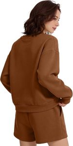 New Fashion High Street Style 2 Piece Shorts <b>Twin</b> <b>Set</b> Tracksuit Top Selling Breathable Knitted Fleece Sweatshirts & Shorts <b>Sets</b> - Product Image 4