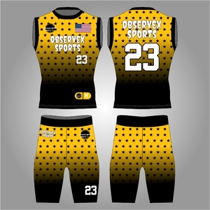 Uniforme de Fútbol Americano 7v7, Compresión, Sin Mangas, Personalizado con Logotipo del Torneo, Jersey 7v7, Uniformes 7 contra 7 - Product Image 1