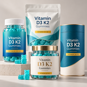 Gomitas de Vitamina D3 K2 de Marca Privada OEM, Suplemento para la Salud Ósea, Fórmula Personalizada, Logotipo Personalizado - Product Image 5