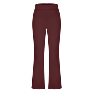 Nouvel Arrivage Leggings de Sport Évasés Taille Haute pour Femme Respirants Anti-Bactériens Marron Foncé pour la Course - Product Image 3