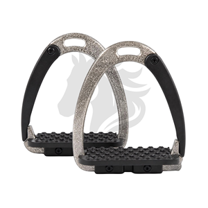 Estribos de seguridad ecuestres, estribos de seguridad para equitación inglesa con brillo metálico - Product Image 1
