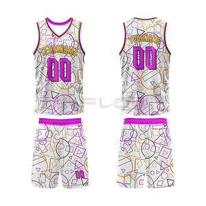 Conjunto de Camiseta de Baloncesto de Manga Corta Transpirable para Invierno OEM, Nombre del Equipo Personalizado, Impresión Digital, 100% Poliéster, Unisex - Product Image 5