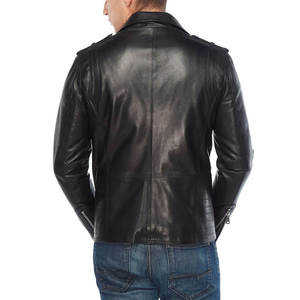 Nueva Chaqueta de Cuero Elegante para Hombre, Chaqueta de Lona de Invierno, Estilo Casual Prémium, Ropa Urbana, Logotipo Frontal, Fabricante OEM - Product Image 4