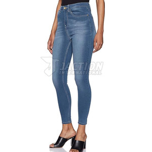 Pantalones Vaqueros de Mujer de Último Diseño a Precio Razonable para Venta en Línea, Color Sólido, Múltiples Bolsillos - Product Image 3