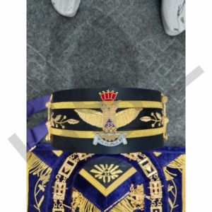 Ensemble de collier et tablier du Rite écossais de 33e degré avec ailes déployées et couronne - HSE - Product Image 6