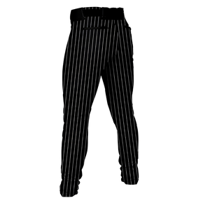 Pantalon de baseball noir imprimé motif floral en polyester, respirant, anti-humidité, avec logo frontal, coupe ajustée, personnalisable pour adulte, vente en gros - Product Image 3