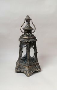 <b>Black</b> metal <b>lanterns</b> designed for modern and vintage Decor featuring durable construction and beautiful antique Powder - Product Image 3