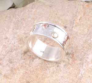 Bague en argent sterling 925, simple et polie, pour homme et femme, minimaliste, empilable, bague de pouce, vente en gros - Product Image 2