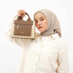 Sac à main rétro tendance en cuir PU avec coutures contrastées, grande capacité, sac seau, sac messager pour femme - Product Image 2