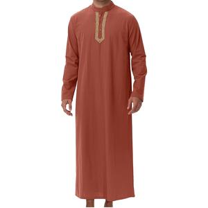 Jubbah 2026 al por mayor, ropa islámica, Daffah Thobe árabe saudí para hombres musulmanes, Jubbah árabe de Dubái, Thobes elegantes y transpirables - Product Image 1