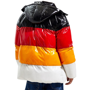 Vintage Hooded <b>Balaclava</b> Canvas Puffer Jacket Stand Waterproof Breathable Features Plus Size Unisex Outdoor Winter Wear Front - Product Image 4