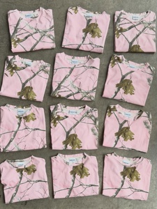 ชุดเซ็ตเสื้อฮู้ดดี้สีชมพูฟอกสีลายพรางแบบ Real Tree สำหรับผู้หญิง พร้อมกางเกงขายาวทรงกว้าง ผ้าฟลีซ  แบบสองชิ้น  ผู้ผลิต - Product Image 3