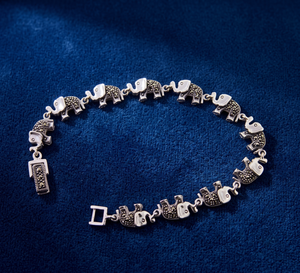 Bracelet de fête pour femme en argent sterling 925, design éléphant unique, pour la vente en gros - Product Image 6