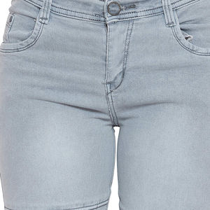 Jeans en denim décontractés taille haute pour femmes, avec personnalisation de marque, en tissu de coton doux et durable, fournisseur en gros de jeans tendance - Product Image 6
