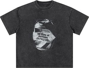 Men’s Urban Fashion <b>Acid</b> Wash Oversized Tee 100% Organic Cotton <b>Drop</b>-Shoulder Relaxed Fit t shirts customize sizes t shirts - Product Image 2