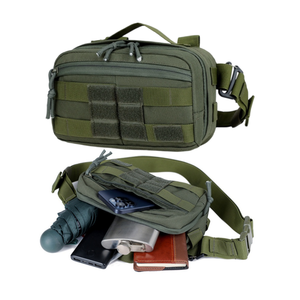 กระเป๋าคาดเอวผู้ชายแบบยุทธวิธี กระเป๋าคาดเอว Molle สำหรับกิจกรรมกลางแจ้ง กระเป๋าคาดเอวแบบสะพายข้าง กันน้ำ สำหรับเดินป่า ปั่นจักรยาน - Product Image 2