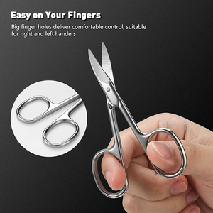 Ciseaux à ongles professionnels en acier inoxydable durables, lot de 2, coupe précise et droite, pour manucure et pédicure - Product Image 4