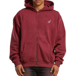 เสื้อฮู้ดซิปผู้ชายคุณภาพสูง ผลิตจากผ้าฝ้าย 100% เสื้อฮู้ดซิป MOQ ต่ำ แฟชั่นยอดนิยม - Product Image 3