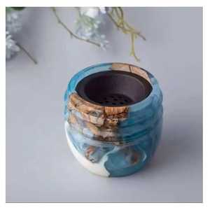 Best Color Combination Resin <b>Diffuser</b> <b>Stick</b> Holder Eco-Friendly Durable Wood Incense Burner Indian Handmade Religious Use Burner - Product Image 4
