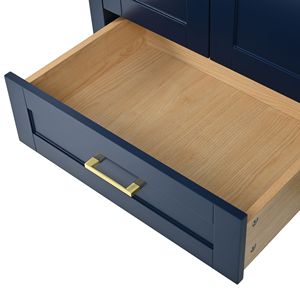 Mobile Bagno Moderno Blu da 36 Pollici con Lavabo e 4 Cassetti, Mobiletto in Legno Autoportante (Accessori Bagno NON Inclusi) - Product Image 6